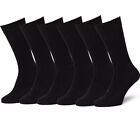 3-24 Pairs Men Solid Sports Athletic Work Plain Crew Cotton Socks Size 10-13