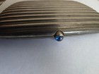 Antique Silver 900 Visiting Card Case Louis Kuppenheim C  1900 Blue Cobochon