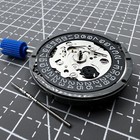 Seiko Nh35 Automatic Mechanical Movement Black Date Dial Crown At 3 8