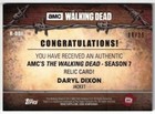 Walking Dead Season 7  Jacket Relic Card R-ddi Norman Reedus As Daryl Dixon 6 25