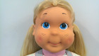 Super Cute Vintage Vinyl   Cloth Kid Sister Doll By Playskool  1990