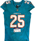 Tyrel Dodson Game Used 11 16 25 Photo Matched Dolphins    nfl Jersey Vs Commanders