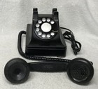 Vintage 1940s Western Electric 302   6-47   Black Rotary Dial Desktop Telephone
