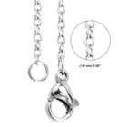 Mouyat 100 Pcs 18 Inch Necklace Chains Bulk  Silver Stainless Steel