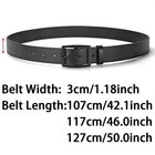 Men Designer Belt Pu Leather Metal Pin Buckle Jeans Waist Belt