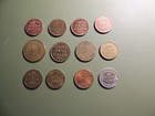 Vintage Lot Of 12 Mixed Tokens