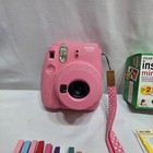 Fuji Instax Mini 9 Fujifilm Instant Film Camera Pink Tested   Works