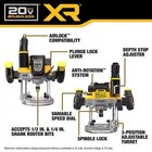 Dewalt Xr 20v Max Brushless Cordless Plunge Router  Yellow 20 V
