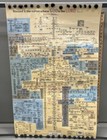 1975 Biblical Genealogy Chart Adam   Eve Family Tree Vintage Hanging Wall Scroll
