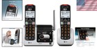 Bl102-2 Dect 6 0 2-handset Cordless Phone For Home With Answering Machine  Call