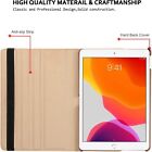 For Ipad 10th 9th 8th 7th 6 5th Gen Leather Smart Flip Case Rotating Stand Cover