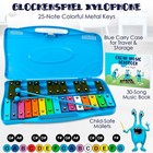 Glockenspiel Xylophone   25 Note Colorful Metal Keys Xylophone For   Percussi   