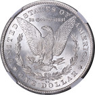 1878-cc Morgan Silver Dollar Ngc Ms60 Blast White Strong Strike