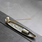 Vintage Metal Fisherman Incense Holder - Home Decorative Incense Stick Burner Us