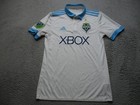 Seattle Sounders Fc Jersey Mens Small White Mls Soccer Adidas