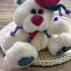 Vintage White Jester Teddy Bear Plush 6    Stuffed Animal 1993 Cloud 9 Toys