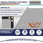 9ft Privacy Fence Screen Windscreen Garden Heavy Duty Mesh Shade Net Cover Gray