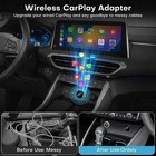 Usb Auto Wireless Carplay Adapter For Iphone Apple Wireless Dongle Plug     Play