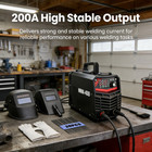 200a Stick Welder Stable Dual Voltage Led Portable Full Safety Kit Included