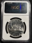 1965 Canada  1 Silver Dollar Ngc Pl66 Cameo Small Beads Pointed 5 Silver