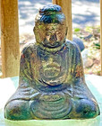 Cast Iron Buddha Kamakura Daibutsu Japanese Bronze Vertgris Garden Statue  8   