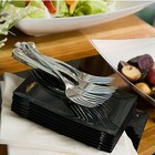 Silver Plastic Silverware Set 96 To 288pcs Disposable Cutlery Utensils For Party