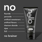 Hello Epic Whitening Charcoal Fluoride Free Toothpaste  Fresh Mint  4 0 Oz Tube