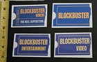 Free Same Day Shipping Blockbuster Video Logo s 4 Clear Vinyl Sticker Lot
