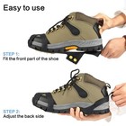  Slip Ice Cleats For Hiking Mountaineering Outdoor Winter Traction On Ice S-xl