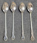 4  four  Gorham English Gadroon Sterling Silver Iced Tea Spoons 7 5 