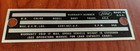 New 1966 1967 Ford Warranty Body Id Number Plate Data Door Tag F100 Bronco F250