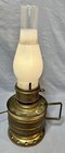 Antique Brass Miners Lantern Oil Lamp Electric Converted 19    Victorian