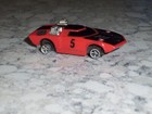 Aurora Afx Slot Car Too Much Red   Black Nice Body Needs Tires