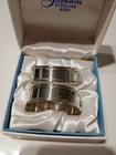 Pair Of Gorham Sterling Silver Napkin Rings Original Box - Model  6290 No Mono