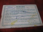Singer 337 Sewing Machine Instruction Users Manual Book Original Vintage
