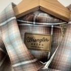 Wrangler Retro Men s Western Plaid Pearl Snap Button Front Long Sleeve Shirt Xxl