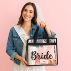 Clear Bride Tote Bag     Bridal Shower Gift Bag   Bride To Be Gifts Engagement    