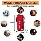 Plasma Arc Electric Lighter Usb Rechargeable Extendable Nose Waterproof Whistle