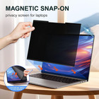 2pack Magnetic 15 6 Inch Laptop Privacy Screen 16 9 Aspect Ratio  Removable