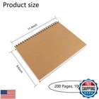 Bgjrby 8 6 Inch X11 4 Inch Spiral Sketch Book Large Notebook   built-in Drawing