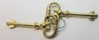 Full Mortise Roll Top Desk Lock Set Rounded Plates Brass Lock Catch Antique Keys