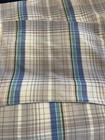 Set Of 2 Pottery Barn Teen Twin Duvet Bundle Gray blue white Plaid    riptide   