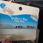 Coats Quilters Pins 500ct White Ball    400ct Butterfly Flower Flat Head Pins