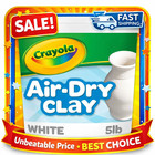 Crayola Air Dry Clay  5lbs  Teacher Supplies Natural White Modeling Clay For Kid