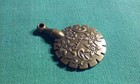 Vintage Bronze Clover Thread Cutter Pendant 1-1 4 x1-3 4  Quilting Sewing Japan