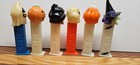 Vintage Halloween Pez Dispensers Lot Of 6 Ghosts  Cat  Pumpkins  Witch