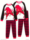 Christmas Family Matching Pajamas Set Gnomes Print Long Sleeve Sleepwear Plaid