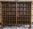 Antique Hamilton Mfg Co Printer Type Case Wooden Letterpress Tray 22x19 5
