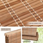 Lazblinds No Tools No Drill Cordless Bamboo Roman Shades Blinds 30 5   X 48 