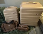 Travelers Club Austin 4 Piece Hardside Luggage Set Mocha